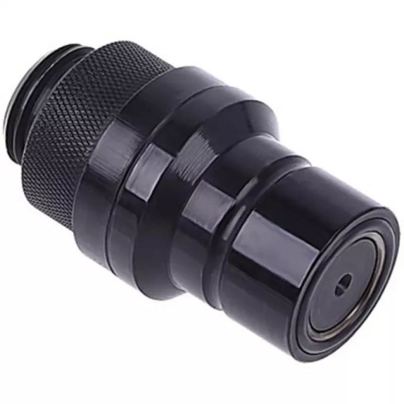 Savienotājs Alphacool 17440 — misiņa datora dzesēšanas savienotājs, melns, 32×86×32 mm