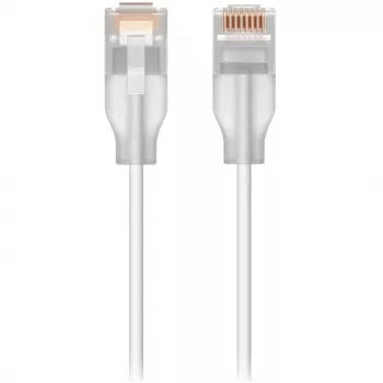 Tīkla savienotājkabelis UBIQUITI UACC-Cable-Patch-EL Cat6 RJ-45 2.5GbE PoE++ 0,15 m caurspīdīgi balts (24 gab.)