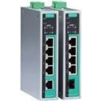 Tīkla slēdzis MOXA EDS-G205A-4PoE-T Nenodrošināts Gigabit Ethernet 5 porti (4x PoE) Alumīnijs 4U