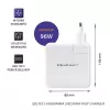 Lādētājs QOLTEC 51709, 96W USB-C PD, izejas diapazons 5V–20V