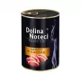 Slapjā kaķu barība Dolina Noteci 400 g kanna — Premium pieaugušiem, pīle un vista, 80% mitrums, 10% olbaltumvielas