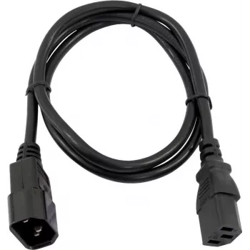 Pagarinātāja kabelis Omnitronic 30235104, 3×0,75 mm², 1 m, melns