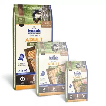 Bosch Adult ar svaigu putnu gaļu un prosu barība suņiem