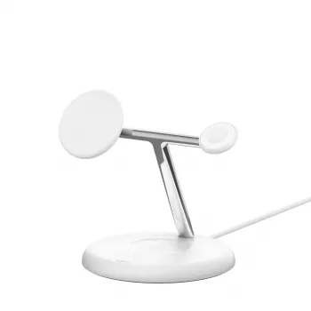 Belkin WIZ023VFBK mobilās ierīces lādētājs — bezvadu lādētājs austiņām, viedtālrunim un viedpulkstenim, melns, USB