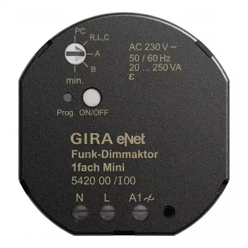 GIRA 542000 Funk Dimmaktor Mini 20 250 VA Gira eNet