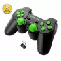 Vadu spēļu kontrolieris ESPERANZA EGG108G — USB 2.0, 12 pogas, analogs/digitāls, D-pad, PC un PlayStation 3, melns/zaļš