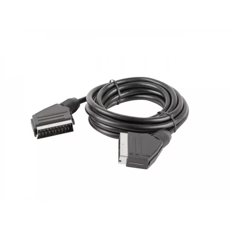 Lanberg CA-EUEU-10CC-0018-BK SCART vads, SCART uz SCART 21 kontaktu, 1,8 m, melns