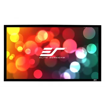 Elite Screens SableFrame Series ER100WH1 fiksēts rāmis 100 collu projekcijas ekrāns 16:9 melns
