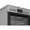 BEKO Plīts FBMA61330GXDT | Gāzes virsma + Elektriskā cepeškrāsns | 60 cm | Nerūsējošais tērauds