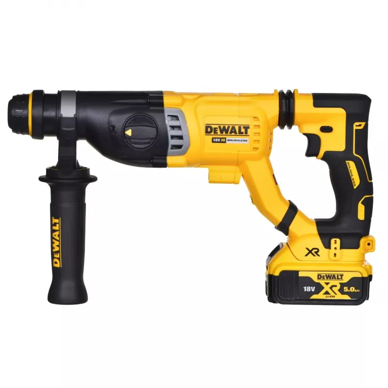 DEWALT 18V XR Bezsuku Rotācijas Āmurs 1x5.0Ah Akumulators; 3J; 28mm