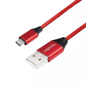 Logilink CU0151 Mobilā telefona kabelis Sarkans