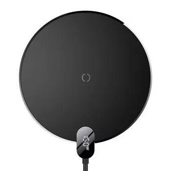 Baseus CCED000001 bezvadu lādētājs austiņām un viedtālruņiem, melns, USB, iekštelpām
