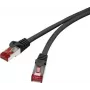 Renkforce RF-4965870 Ethernet Patch vads Melns
