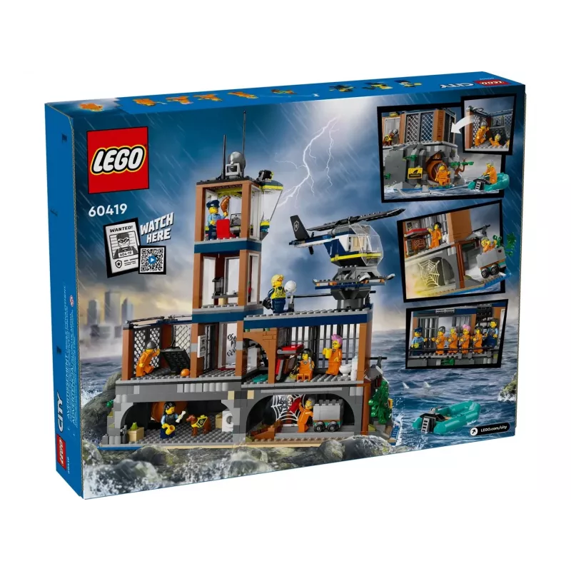 LEGO City Policijas iecirknis un cietuma sala 60419 — 980 gab., 7 minifigūras