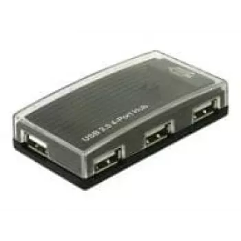 USB Hubs DeLOCK 4 Portu ārējais USB 2.0 480 Mbit/s