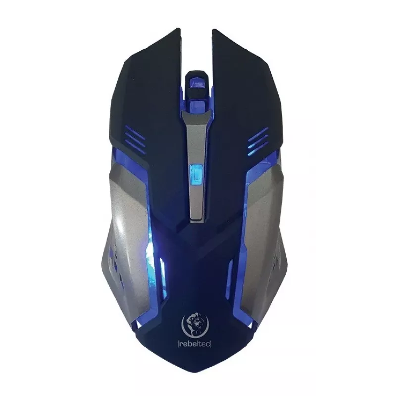 Rebeltec SHERMAN Gaming USB QZERTY Angļu Melna tastatūra ar peli