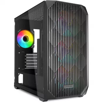 Sharkoon MK3 RGB Micro Tower Melna