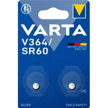 Vienreizējās lietošanas baterija Varta V364 SR60 6.8mm 2.15mm 0.31g
