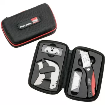 BESSEY DBKPH-SET fiksēta asmens nazis melns/sarkans