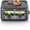 Severin RG 2360 raclette grils 4 personām 800 W Melns