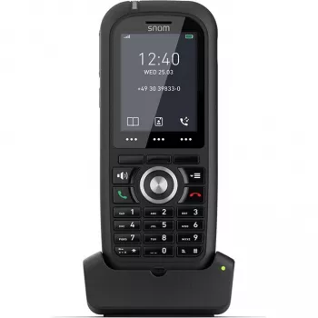 Snom M80 DECT telefona klausule ar zvanītāja ID, melna