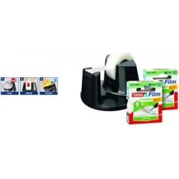 Līmlentes dozators Tesa Easy Cut Compact Sparpack — rokas manuālais dozators ar iebūvētu griezēju
