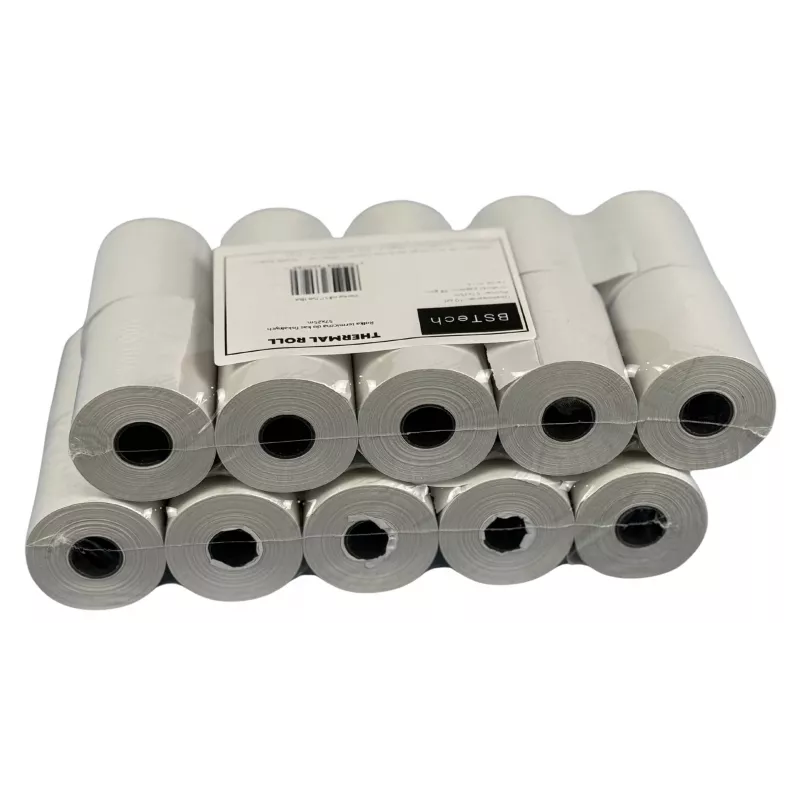 BSTech Paper termiskā papīra rullīši kases aparātiem 57x20m, 10 gab.