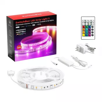 SwitchBot LED lente W1702110 3 m RGB krāsu maiņa