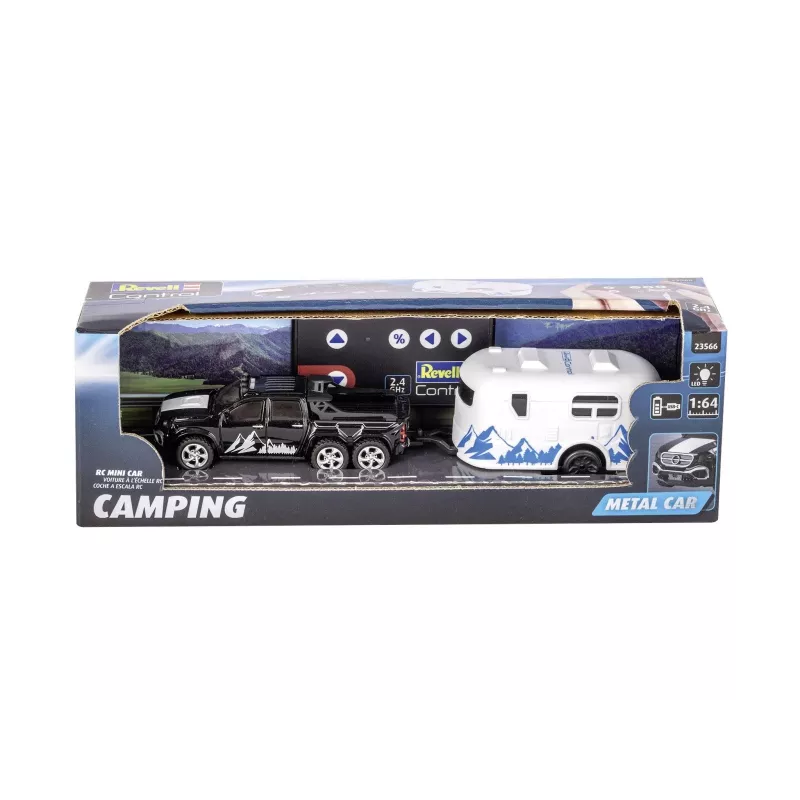 RC auto ar kemperi REVELL 23566 — miniatūrs ar tālvadību, bateriju darbināms rotaļu modelis