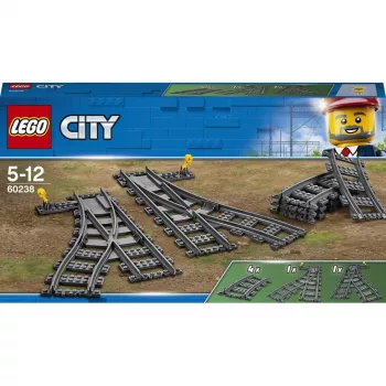 LEGO City 60238 – dzelzceļa pārmiju komplekts un aksesuāri spēļu komplektiem