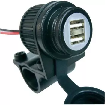 Albrecht (Midland) 73700 Duo USB ligzda, 12-24 V, motociklam, kvadriciklam, automašīnai un kuģim