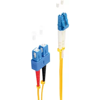 shiverpeaks BS77810 optiskās šķiedras kabelis 3 m LC SC OS1/OS2 dzeltens (BS77810)