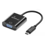 USB-C uz VGA video pārveidotājs MediaRange MRCS229 20 cm — melns kabelis