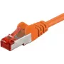 Wentronic Goobay CAT 6 savienojuma kabelis, S/FTP (PiMF), Oranžs, 7,5 m - LSZH bez halogēna, Varš (93477)