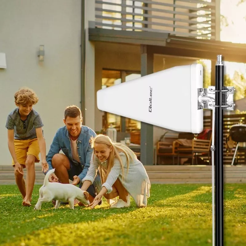 Qoltec 57043 4G LTE DUBULTĀ antena | 14dBi | visvirziena | āra