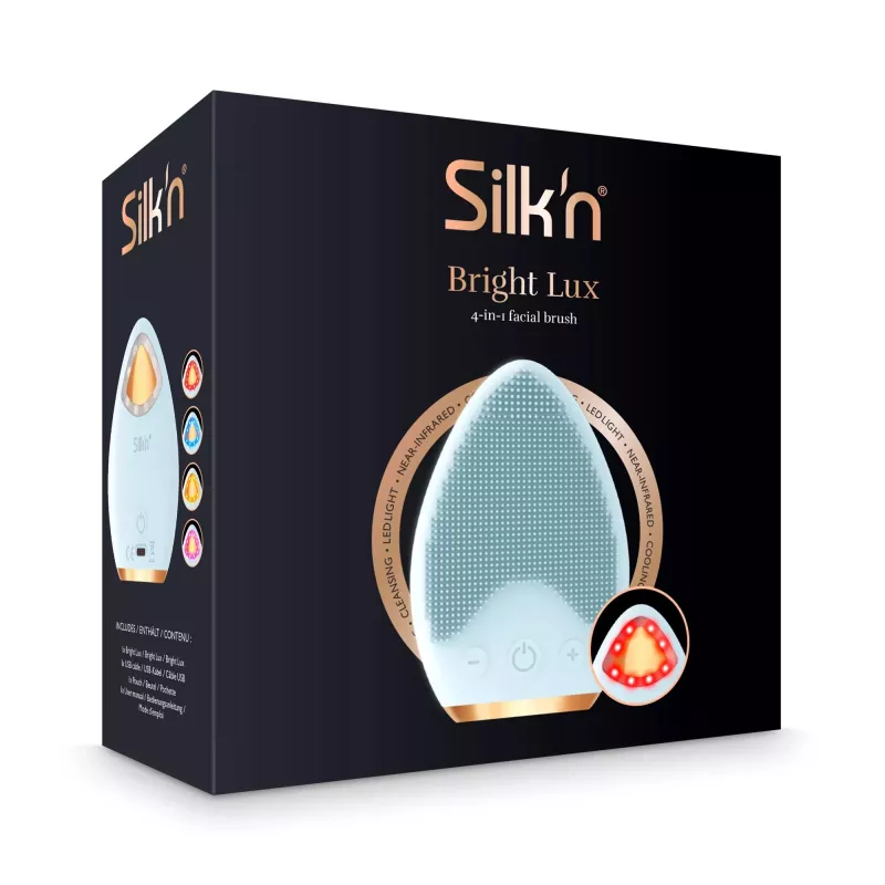 Vibrējošā birste Silk'n Bright Lux zaļa, akumulatora, uzlāde 3h