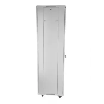 SOMI Networks 42U, 19 inch brīvi stāvošs skapis | 42U-80/100NACP | Pelēks | Max Slodze 800 kg; noņemami un bloķējami sānu paneļi; perforētas metāla durvis; neizmontēts | Dziļums: 100 cm