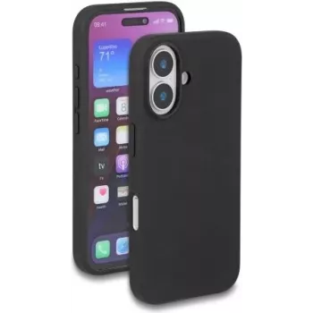 DELOCK aizsargmaciņš iPhone 16, Soft-Touch silikons, melns