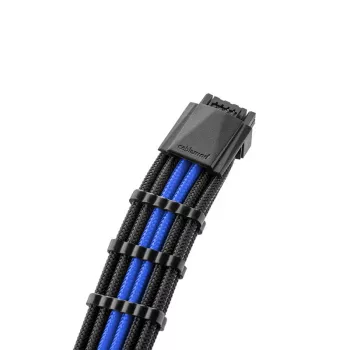 CableMod C-Series PRO ModMesh 12VHPWR StealthSense Melns/Zils apvalkots strāvas kabeļu komplekts