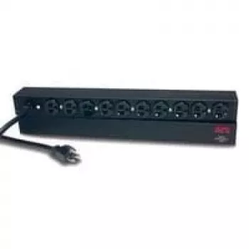 APC Rack PDU, Basic, 1U, 20A, 120V strāvas sadales bloks (PDU) Melns
