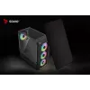 Datora korpuss Savio Noctis Glass RGB Cube, ATX/Micro-ATX/Mini-ITX, rūdīta stikla priekšpuse, RGB ventilatori, melns