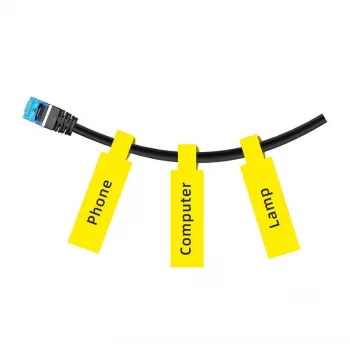 Termopapīra etiķetes NIIMBOT 12,5×74+35 mm, 65 etiķetes, dzeltenas