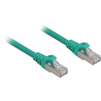Patch kabelis RJ45 Cat.6a SFTP (Zaļš, 1 Metrs, LSOH (Bez halogēna))