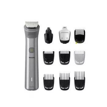 Philips All-in-One Trimmer MG5920/15 Series 5000, Nerūsējošais tērauds, 0.5 mm, 1.6 cm, 1 mm, Bārda, Ausis, Deguns, Akumulators