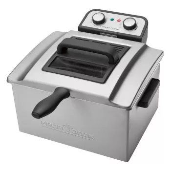 ProfiCook PC-FR 1038 Divu sekciju brīvstāvošais fritieris 3000 W Sudrabs