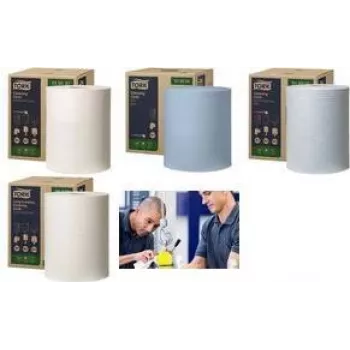 Tork 90537 Durable baltas tīrīšanas salvetes, vienpakas iepakojums, universālas