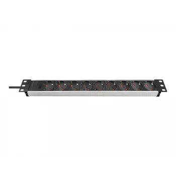 Brennenstuhl 1390007009 19 inch pagarinātājs 2m 9 kontaktligzdas