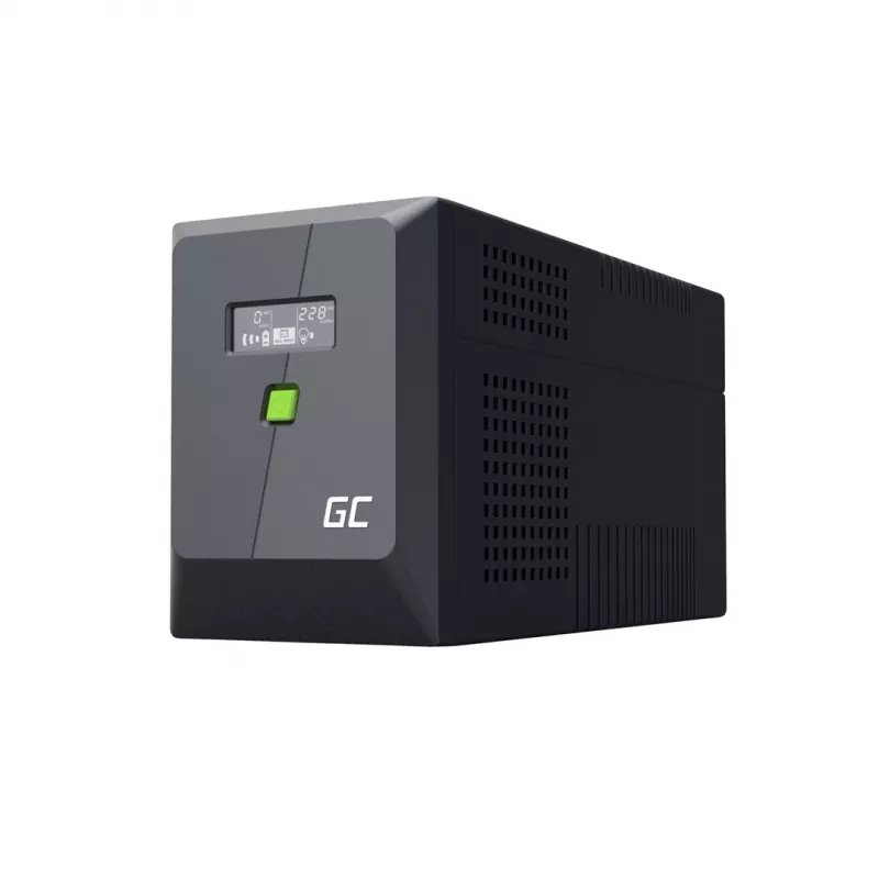 Nepārtrauktās barošanas avots UPS Line-Interactive 2 kVA 1200 W, Green Cell, 4 AC kontaktligzdas, USB, 12 V 9 Ah VRLA (torņa)