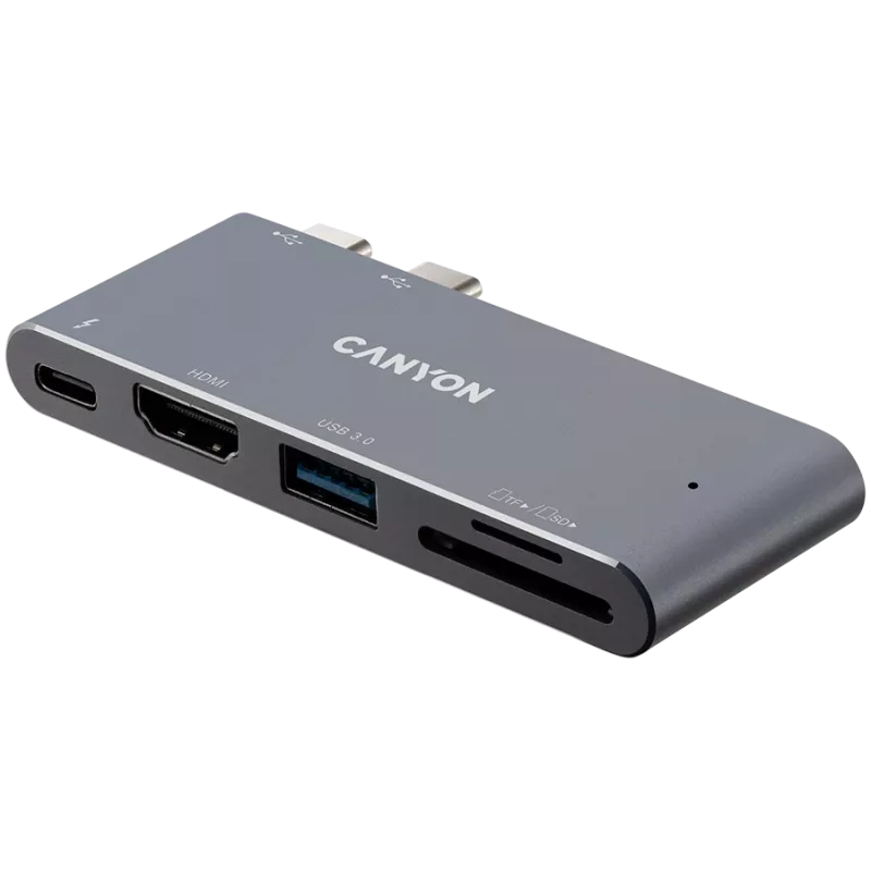 CANYON DS-5 5in1 Thunderbolt 3 4k Space Grey centrmezgls
