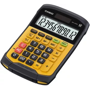 CASIO kalkulators biroja ūdensnecaurlaidīgais WM-320MT-S, 12 ciparu displejs, noņemama tastatūra, IP54